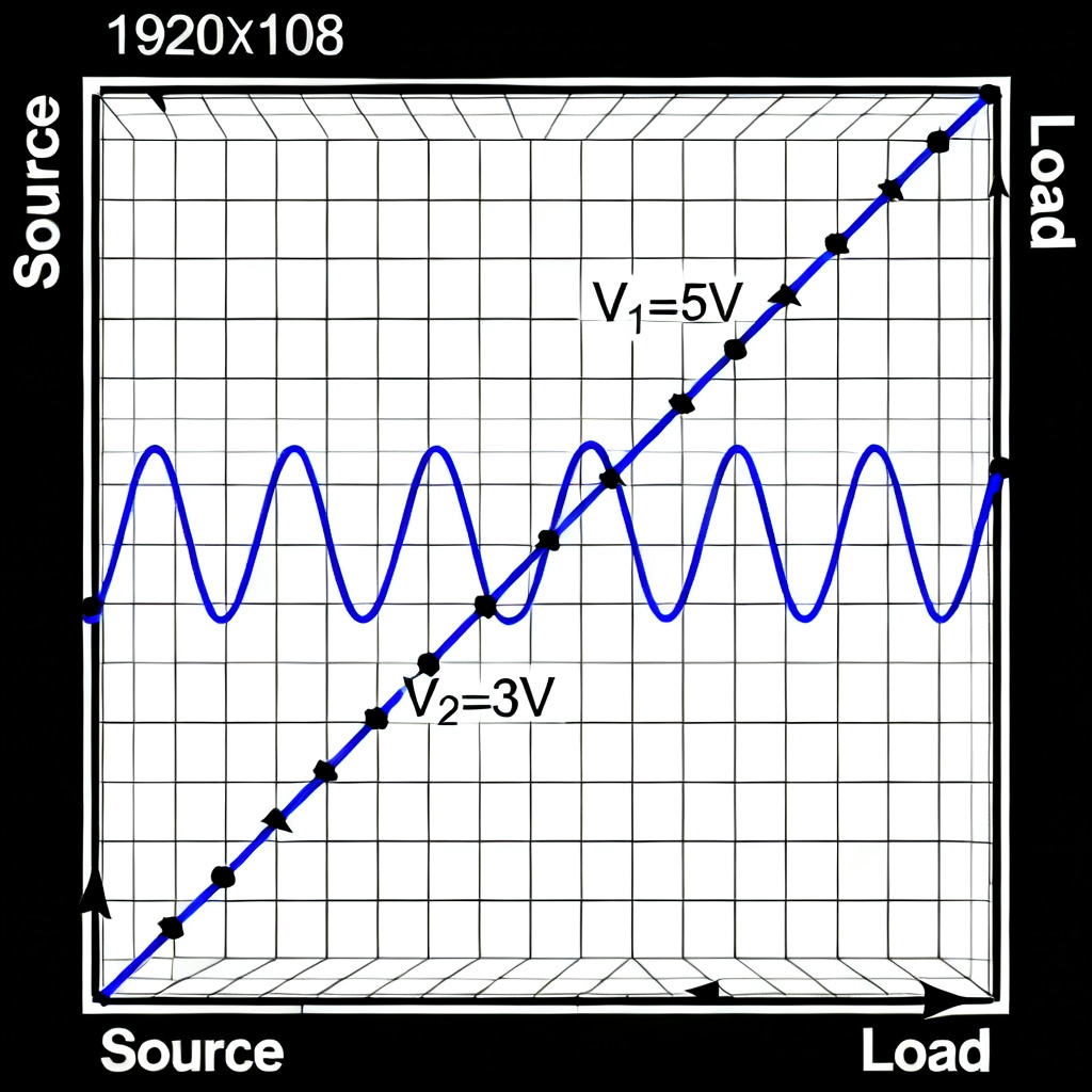 Step-by-step Lattice Diagram construction for high-speed PCB showing wave propagation grid