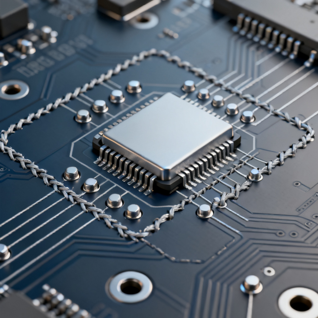 Stitching vias fix for return path PCB design showing ground vias near signal vias