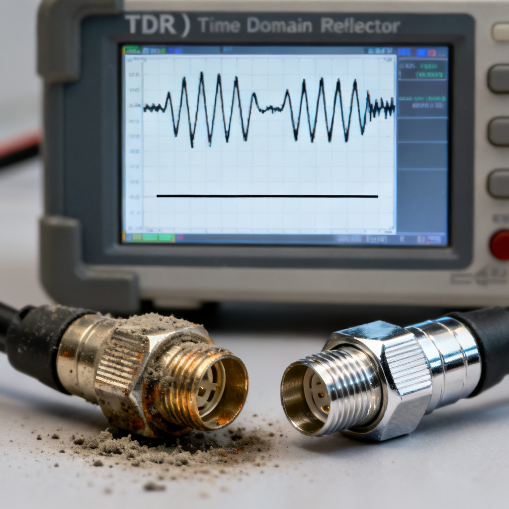TDR error from connector ringing and cleaning technique for accurate impedance control PCB measurement