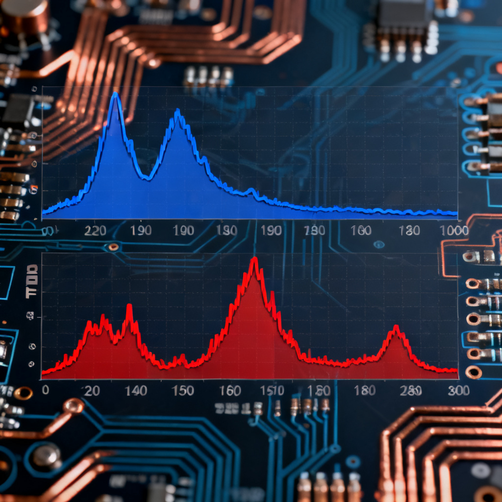 TDR impedance profile calibration for return path PCB showing matched simulation and measurement