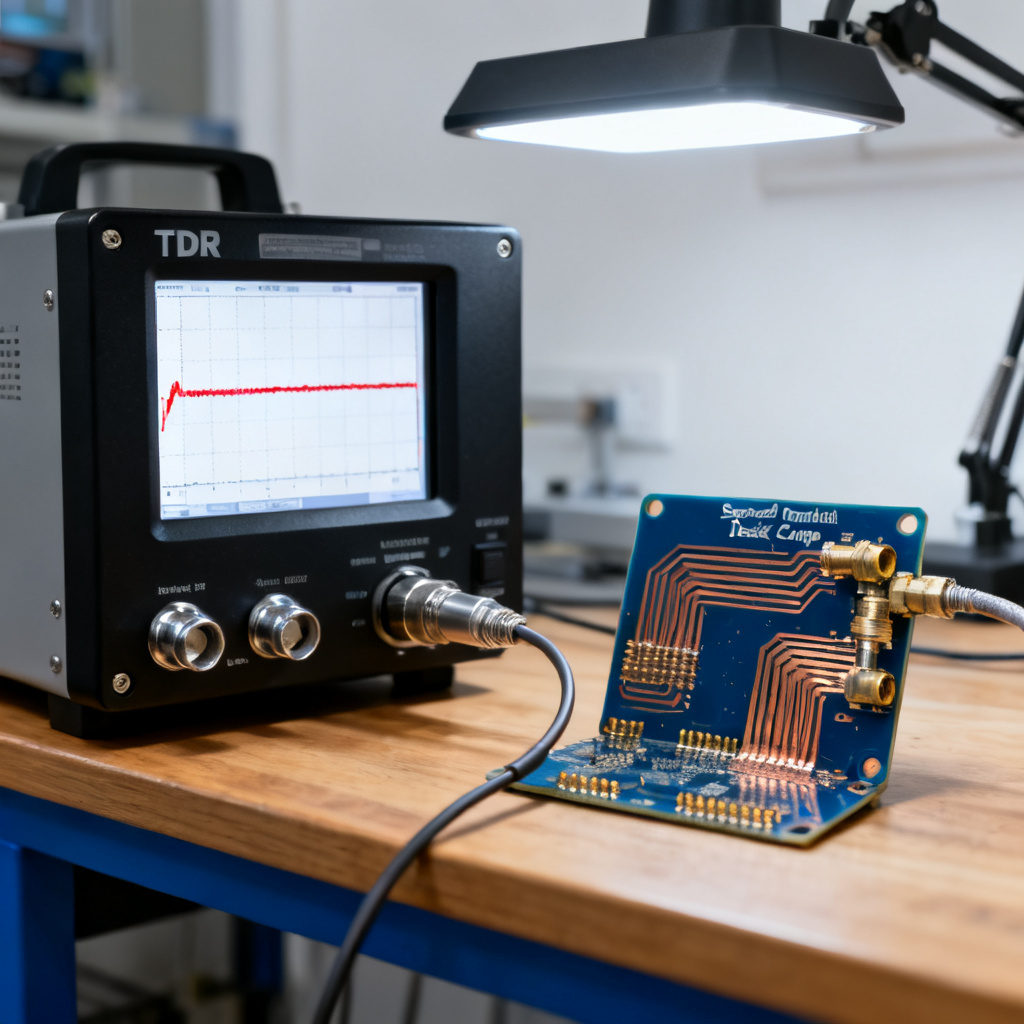 TDR measurement setup for high speed PCB impedance characterization