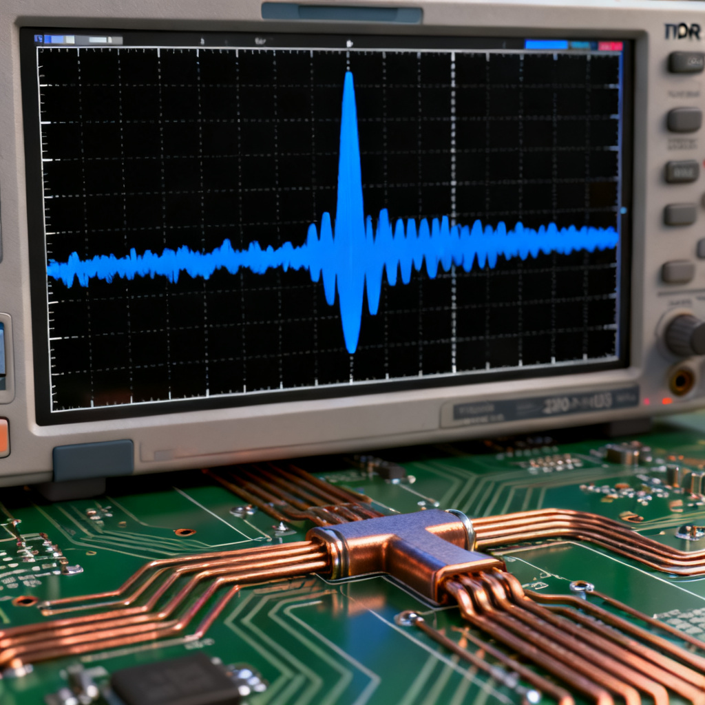 TDR reflection measurement high-speed PCB T-junction impedance dip