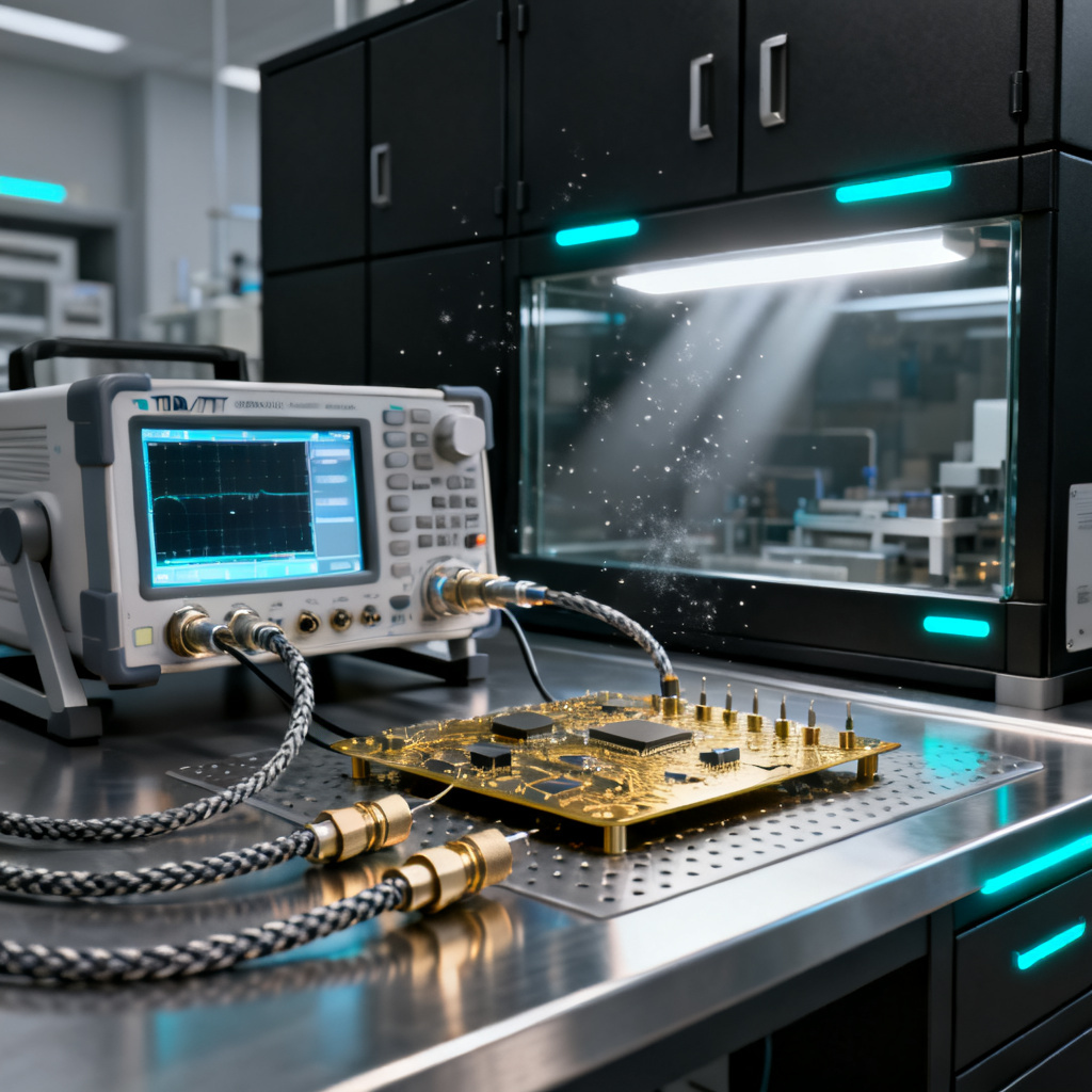 TDR TDT measurement setup for high speed PCB crosstalk testing