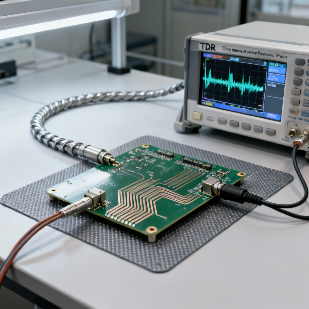 TDR VNA testing stub reflection on high-speed PCB