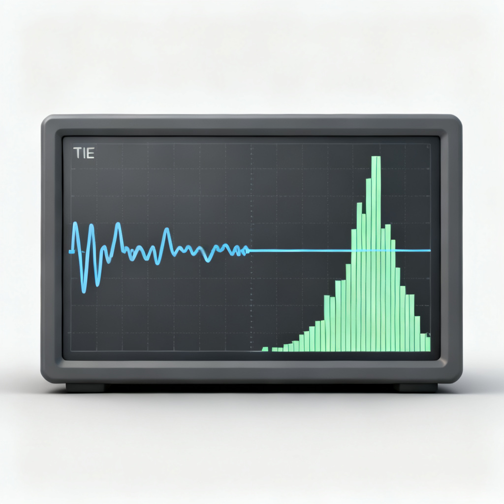 TIE measurement waveform during jitter decomposition for High Speed PCB serial data