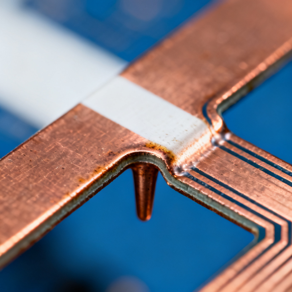 Trace geometry mismatch causing impedance discontinuity in high-speed PCB design