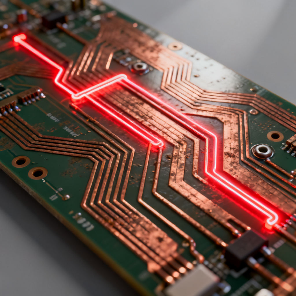 Transmission line reflection fundamentals showing impedance mismatch on high-speed PCB