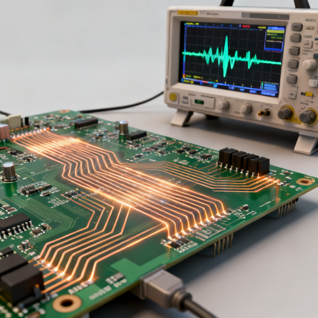 Multiple reflections in transmission line causing signal integrity issues on a high-speed PCB