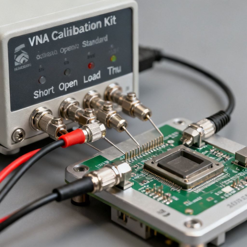 VNA calibration SOLT and TRL procedure for accurate PCB impedance measurement