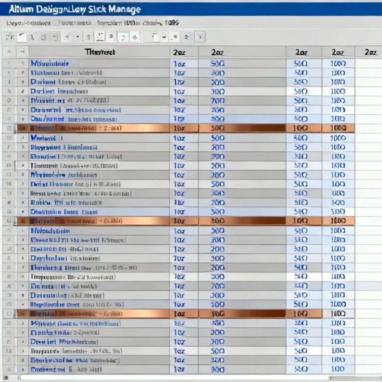 Differential pair impedance design in Altium Designer