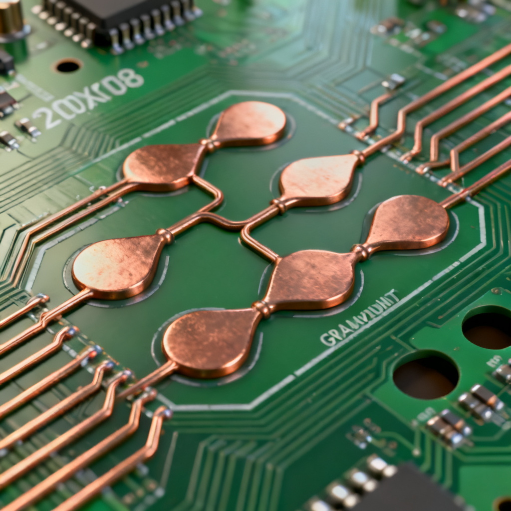 BGA pad impedance discontinuity in high-speed PCB differential pair with capacitive loading