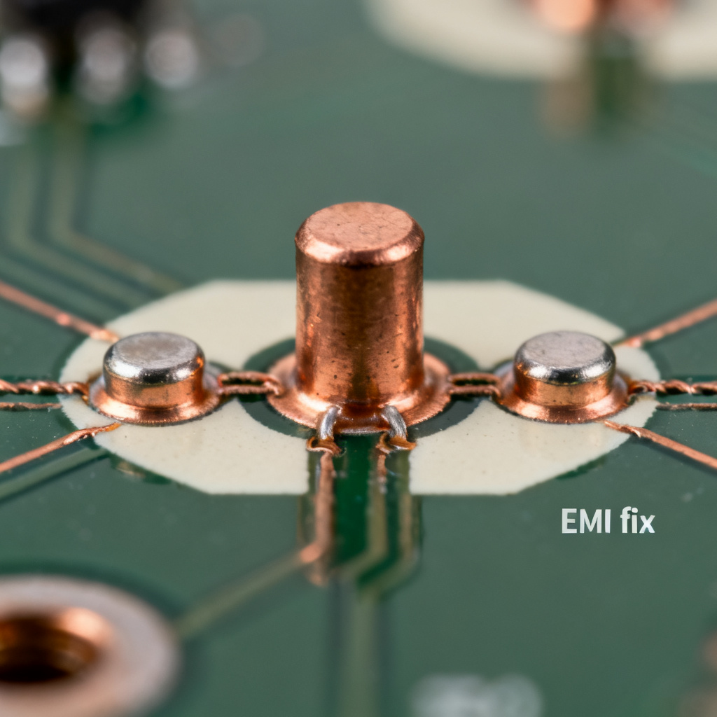 Clock hotspot via with ground return vias fix on high speed PCB