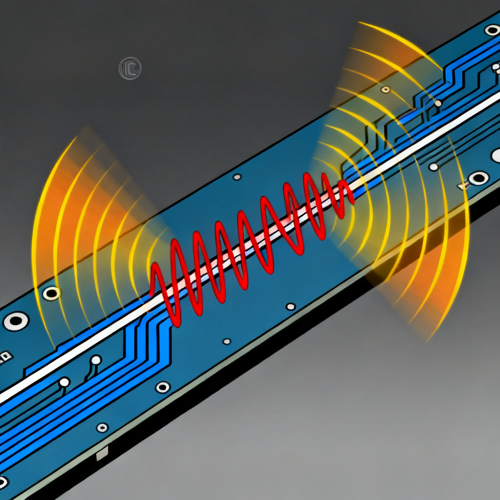 Common mode noise and EMI radiation caused by skew between P and N in differential pair