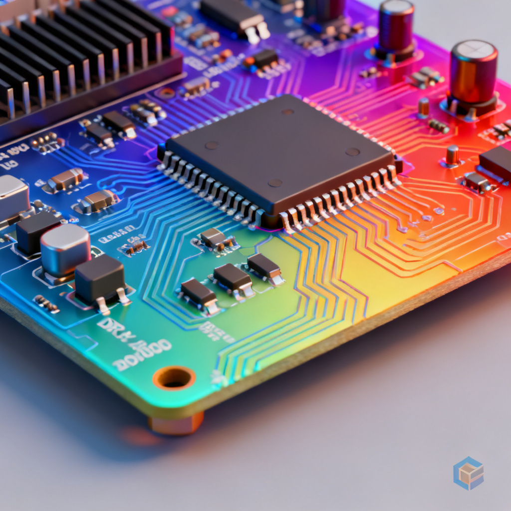 DC IR drop simulation for power integrity PCB showing voltage distribution across the board