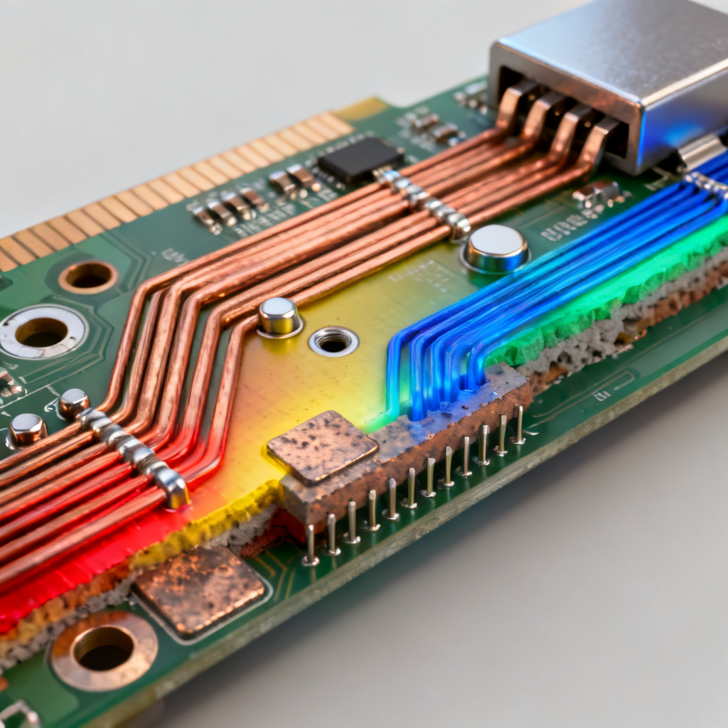 Differential pair impedance discontinuity analysis showing via pad connector signal integrity
