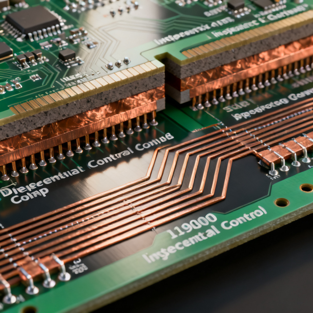 Differential pair impedance overview for high-speed PCB design showing tight and loose coupling configurations