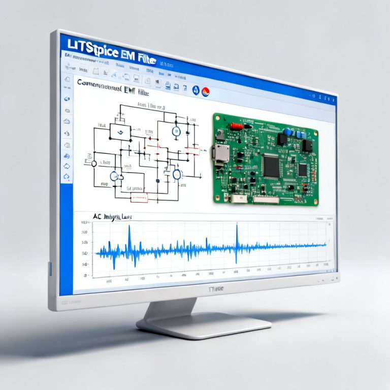 LTSpice conducted EMI EMC high speed PCB filter design