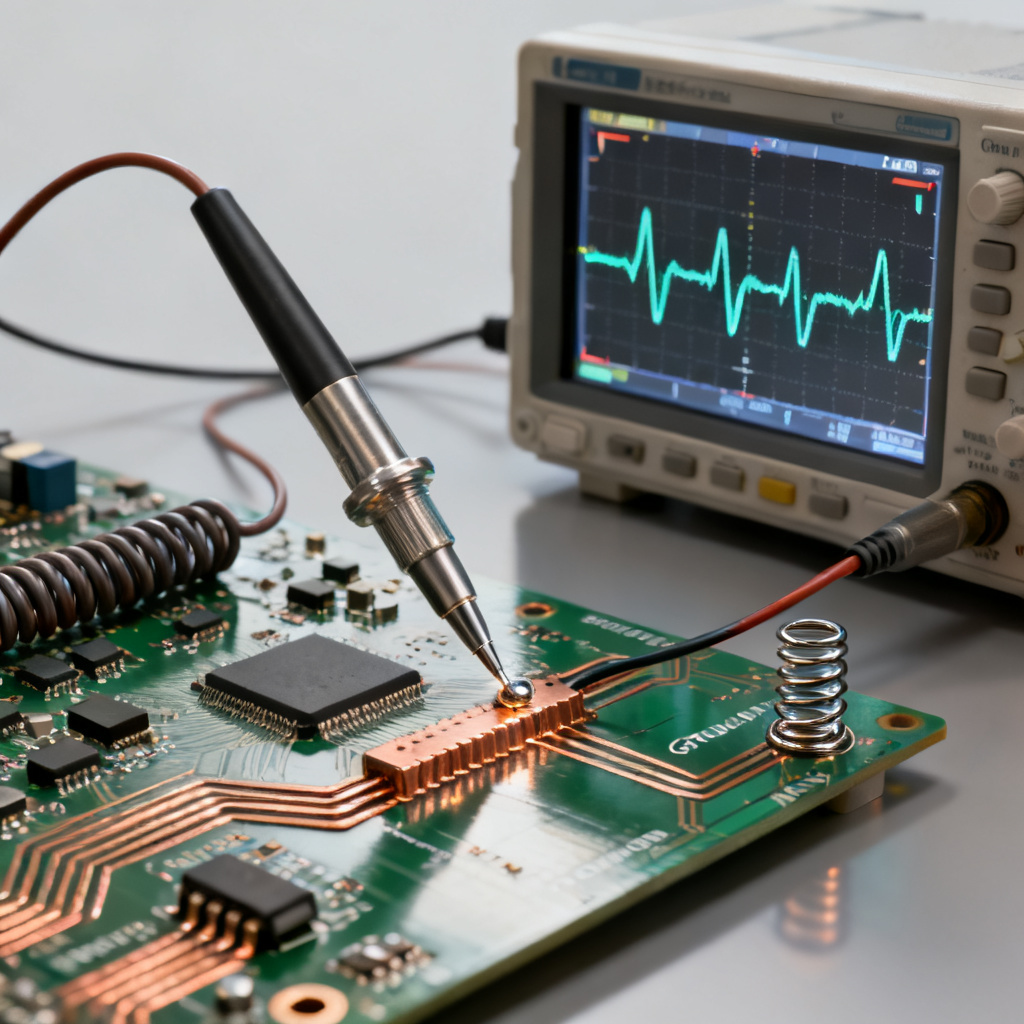 Measurement and validation techniques for ripple and noise reduction in power integrity PCB design using oscilloscope