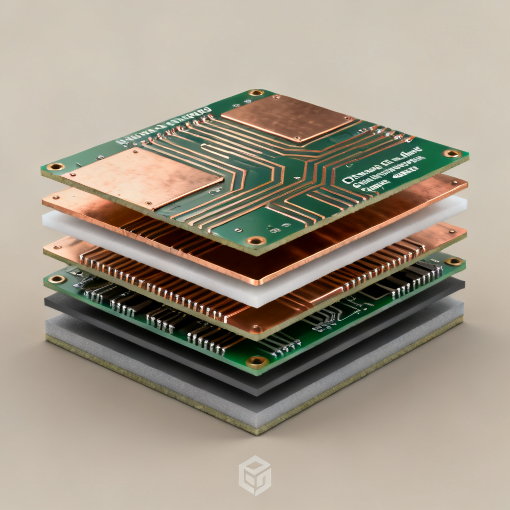 PCB stackup replication for impedance coupon design showing layer structure