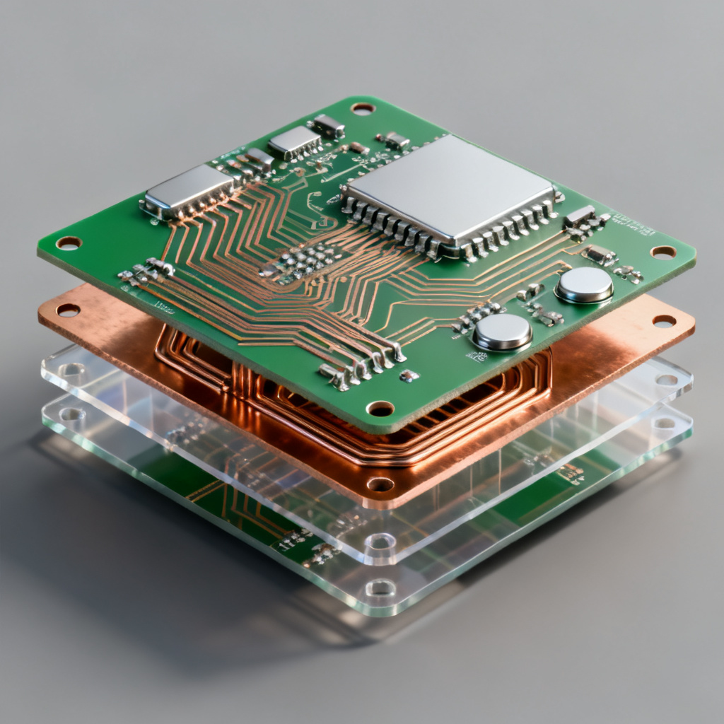 PDN impedance simulation overview showing power and ground planes in a high-speed PCB