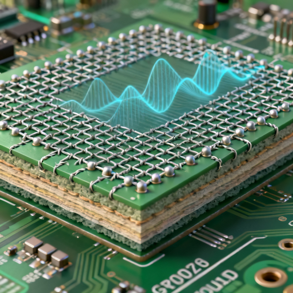 Via stitching mitigation for plane pair resonance in power integrity PCB