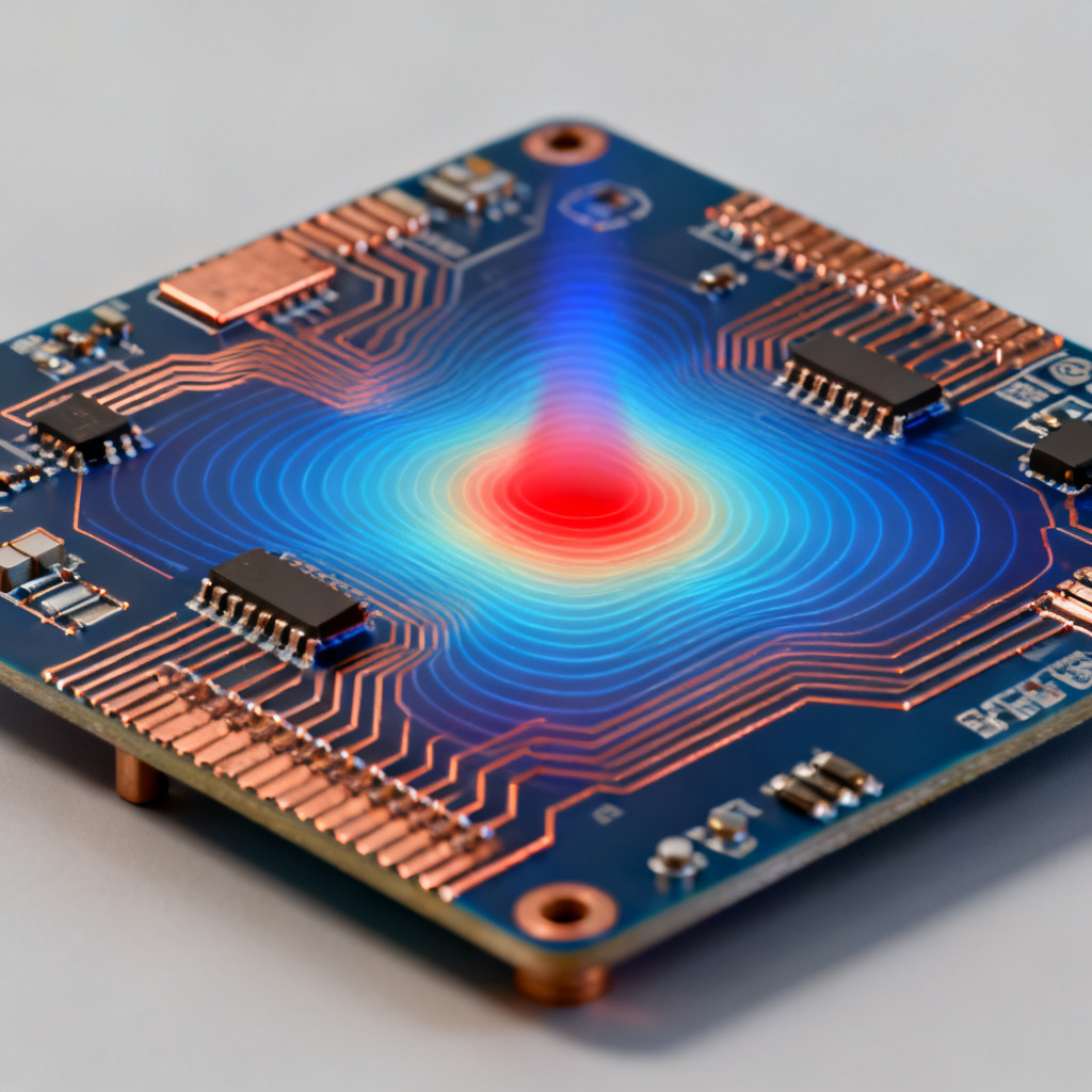 Plane resonance simulation for Power Integrity PCB showing E-field hot spots