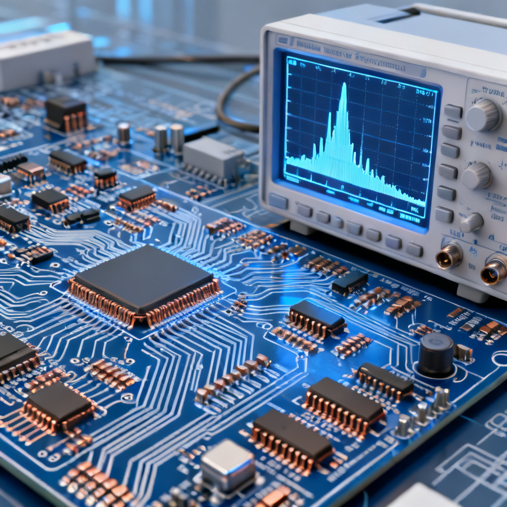 Power Integrity PCB Resonance frequency domain analysis showing impedance profile and resonant peaks
