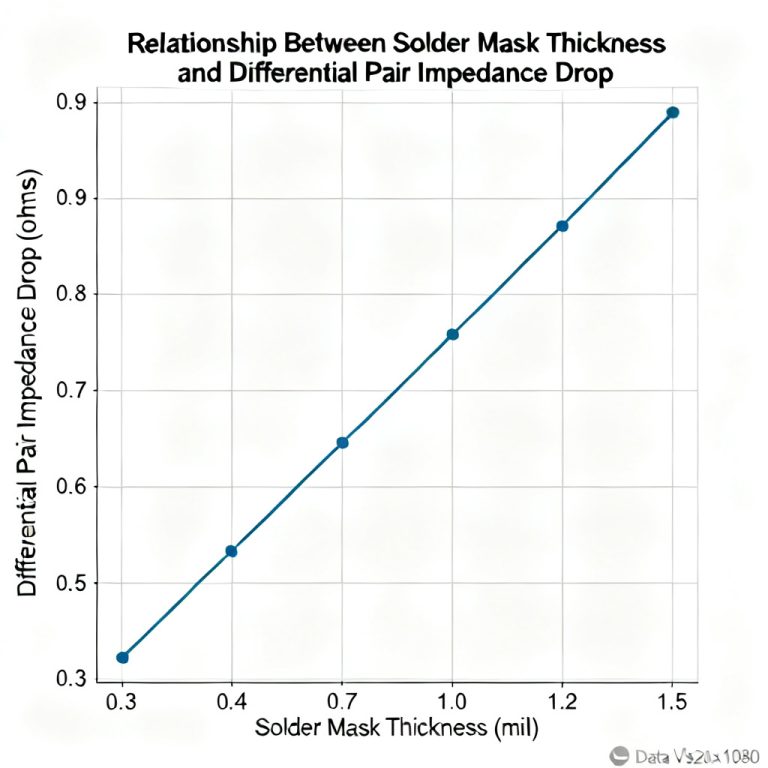 Solder mask significantly affects differential pair impedance