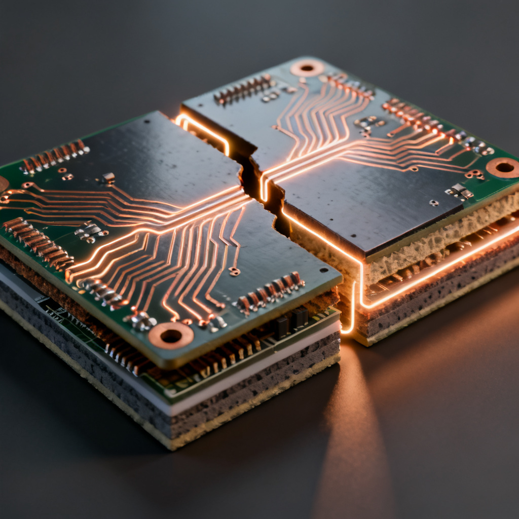Split plane causing return path discontinuity in high speed PCB with visible current detour